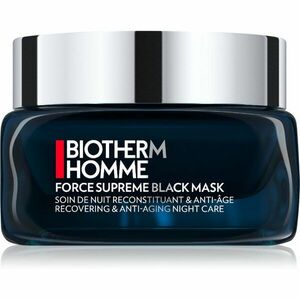 Biotherm Homme Force Supreme bőrmegújító éjszakai maszk fekete uraknak 50 ml kép