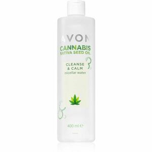 Avon Cannabis Sativa Oil Cleanse & Calm micellás sminklemosó víz nyugtató hatással 400 ml kép