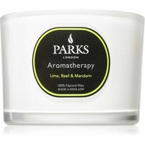 Parks London Aromatherapy Lime, Basil & Mandarin illatgyertya 350 g kép