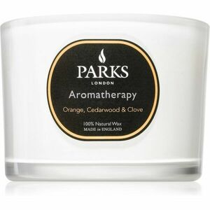 Parks London Aromatherapy Orange, Cedarwood & Clove illatgyertya 80 g kép