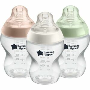 Tommee Tippee Closer To Nature Anti-colic Baby Bottles Set cumisüveg Slow Flow 0m+ 3x260 ml kép