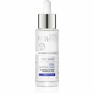 Eveline Cosmetics Serum Shot 15% Glycolic Acid bőrkisimító arcpeeling egységesíti a bőrszín tónusait 30 ml kép