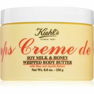 Kiehl's Creme de Corps Soy Milk & Honey Whipped Body Butter testvaj bambusszal 226 g kép
