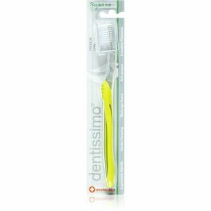 Dentissimo Toothbrushes Sensitive soft fogkefe árnyalat Yellow-Green 1 db kép