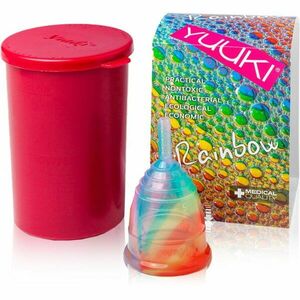 Yuuki Rainbow Jolly 1 + cup menstruációs kehely méret small (⌀ 41 mm, 14 ml) 1 db kép