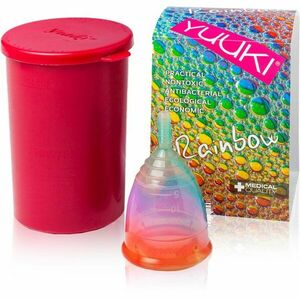 Yuuki Rainbow Jolly 1 + cup menstruációs kehely méret large (⌀ 46 mm, 24 ml) 1 db kép