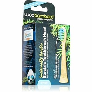 Woobamboo Eco Electric Toothbrush Head csere fejek a fogkeféhez bambusz Compatible with Philips Sonicare 6 db kép