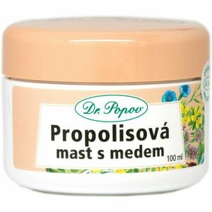 Dr. Popov Herbal ointments Propolis with honey zsír a viszkető és irritált bőrre 100 ml kép
