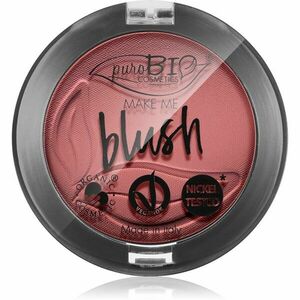 puroBIO Cosmetics Long-lasting Blush púderes arcpír árnyalat 06 Cherry Blossom 5, 2 g kép