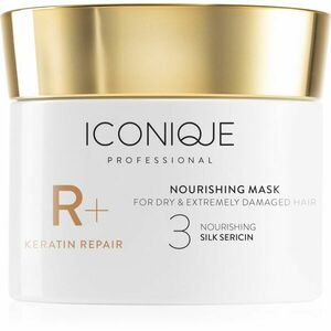 ICONIQUE Professional R+ Keratin repair Nourishing mask megújító maszk száraz és sérült hajra 100 ml kép