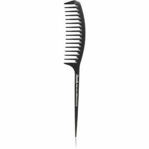 Janeke Carbon Fibre Fashion Comb with a long tail and wavy frame fésű 21, 5 x 3 cm kép