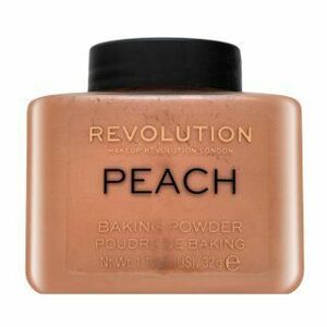 Makeup Revolution Baking Powder Peach púder az egységes és világosabb arcbőrre 32 g kép