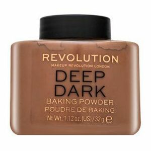 Makeup Revolution Baking Powder Deep Dark púder az egységes és világosabb arcbőrre 32 g kép