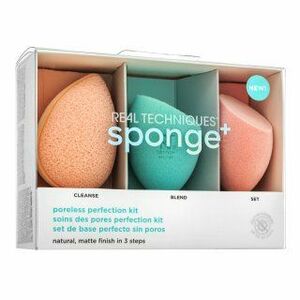 Real Techniques Sponge+ Poreless Perfection Kit 3pcs smink szivacs kép