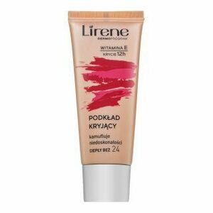 Lirene Vitamin E High-Coverage Liquid Foundation 24 Beige fluid make-up az arcbőr hiányosságai ellen 30 ml kép