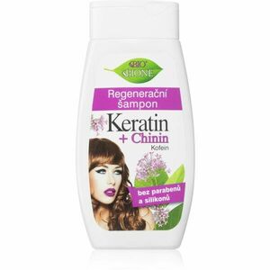 Bione Cosmetics Keratin + Chinin regeneráló sampon 260 ml kép