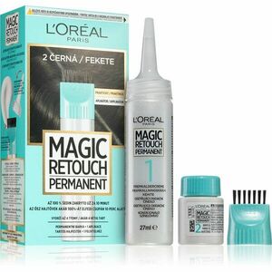 L’Oréal Paris Magic Retouch Permanent tonizáló festék a lenőtt hajra applikátorral árnyalat 2 BLACK 1 db kép