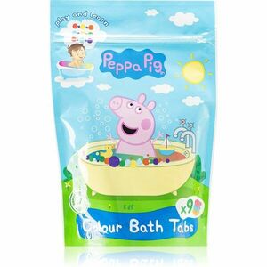 Peppa Pig Colour Bath Tabs színes fürdőpezsgőtabletták 9x16 g kép