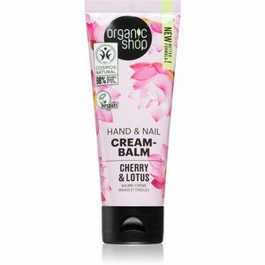 Organic Shop Cherry & Lotus erősítő balzsam kézre és körmökre 75 ml kép