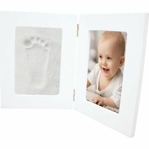 Happy Hands Double Frame baba kéz- és láblenyomat-készítő szett White 36, 7 cm x 23, 7 cm kép