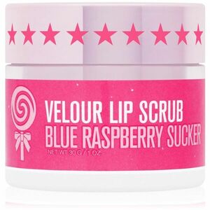 Jeffree Star Cosmetics Velour Lip Scrub cukros peeling az ajkakra Blue Raspberry Sucker 30 g kép