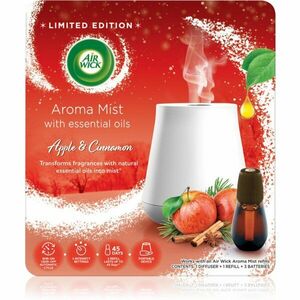 Air Wick Aroma Mist Magic Winter Apple & Cinnamon Aroma diffúzor töltettel + akkumulátor White Difuser 20 ml kép