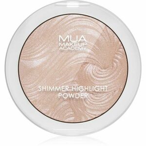 MUA Makeup Academy Shimmer kompakt púderes élénkítő arcra árnyalat Pink Shimmer 8 g kép