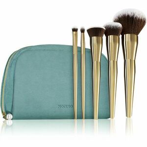 Notino Grace Collection Make-up brush set with cosmetic bag Ecsetkészlet táskával kép