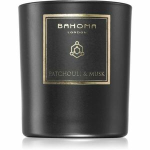 Bahoma London Obsidian Black Collection Patchouli & Musk illatgyertya 220 g kép