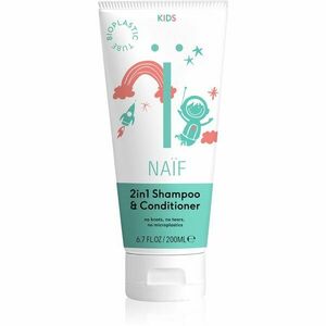 Naif Kids Shampoo & Conditioner sampon és kondicionáló 2 in1 gyermekeknek 200 ml kép
