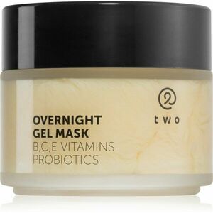 two cosmetics Overnight Gel Mask hidratáló és tápláló arcpakolás probiotikumokkal 100 ml kép