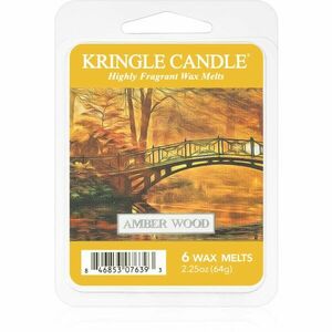 Kringle Candle Amber Wood illatos viasz aromalámpába 64 g kép