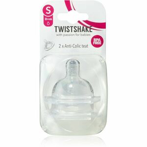 Twistshake Anti-Colic Teat etetőcumi Small 0m+ 2 db kép