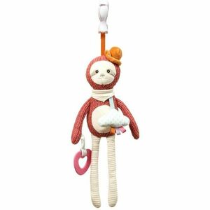 BabyOno Have Fun Pram Hanging Toy with Teether kontrasztos függőjáték rágókával Sloth Leon 1 db kép