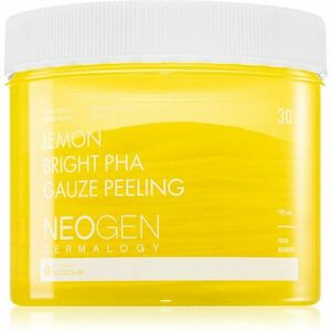 Neogen Dermalogy Clean Beauty Gauze Peeling Lemon Bright PHA arctisztító peeling párnácskát az élénk és kisimított arcbőrért 30 db kép