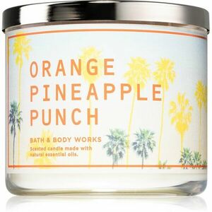 Bath & Body Works Orange Pineapple Punch illatgyertya I. 411 g kép