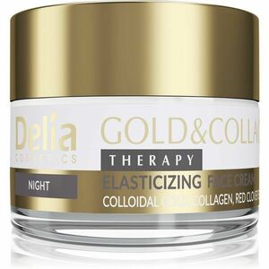 Delia Cosmetics Gold & Collagen Therapy éjszakai krém bőrelasztikusság-fokozó 50 ml kép