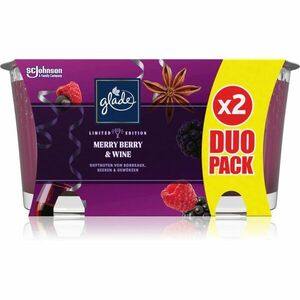 GLADE Merry Berry & Wine illatgyertya duo 2x129 g kép
