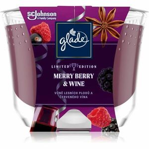 GLADE Merry Berry & Wine illatgyertya 224 g kép
