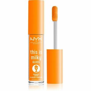 NYX Professional Makeup This is Milky Gloss Milkshakes hidratáló ajakfény illatosított árnyalat 14 Mango Lassi 4 ml kép