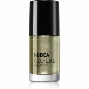NOBEA Metal Gel-like Nail Polish körömlakk géles hatással árnyalat Olive green N#79 6 ml kép