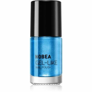 NOBEA Metal Gel-like Nail Polish körömlakk géles hatással árnyalat Atomic blue N#75 6 ml kép