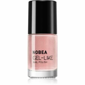 NOBEA Metal Gel-like Nail Polish körömlakk géles hatással árnyalat Shimmer pink N#77 6 ml kép