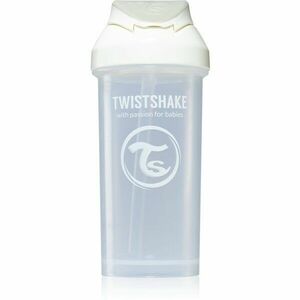 Twistshake Straw Cup White kulacs szívószállal 6m+ 360 ml kép