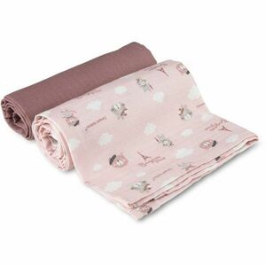 canpol babies Muslin Squares mosható pelenkák Pink 70x70 cm 2 db kép