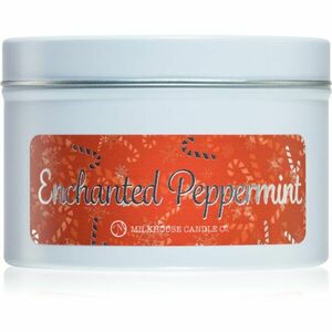 Milkhouse Candle Co. Christmas Enchanted Peppermint illatgyertya alumínium dobozban 141 g kép