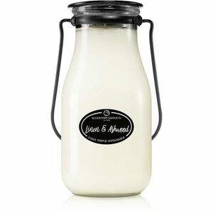 Milkhouse Candle Co. Creamery Linen & Ashwood illatgyertya I. Milkbottle 396 g kép