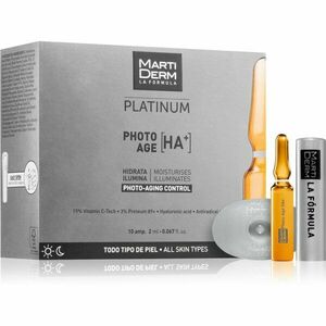 MartiDerm Platinum Photo Age HA+ öregedés elleni arcszérum ampullákban C-vitaminnal 10x2 ml kép
