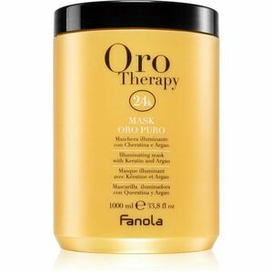 Fanola Oro Therapy Mask Oro Puro élénkítő maszk a matt hajért 1000 ml kép