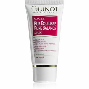 Guinot Pure Balance pórusösszehúzó tisztító arcmaszk a túlzott faggyú termelődés ellen 50 ml kép